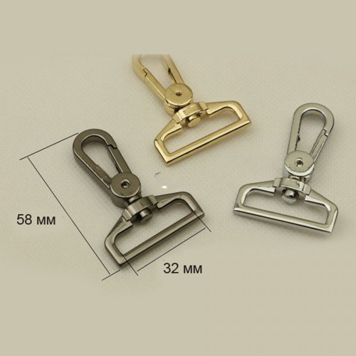 Карабин металлический 25 - 38 мм арт. 5200 фото 4