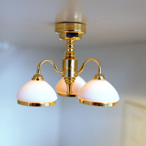 Люстра 3-рожковая на батарейке для кукол  SH D-L122 - фото товара фото 2