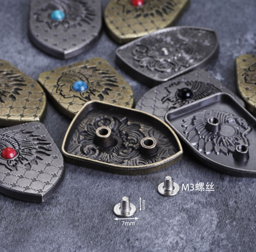 Кончо для кожаных изделий 25 мм на два винта фото 2