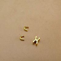 Зажимы для молнии №3 YKK Латунь  - купить для кожевенного хобби