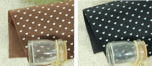 Фетр жесткий 1 мм 30х30 см принт Сердечки фото 2