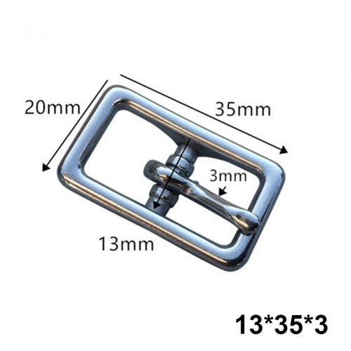 Пряжка 13-26 мм стальная с перекладиной W024 фото 3
