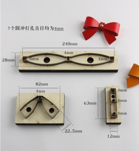 Штанцформы (вырубные штампы) для декора Бантик с кнопкой  ST 4319 - фото товара фото 5