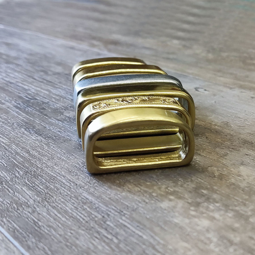 Шлевка для ремня 30-40 мм Латунь фото 3