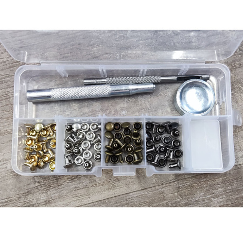 Хольнитены односторонние 6, 8, 10 Набор 40 шт. + установочный инструмент фото 7