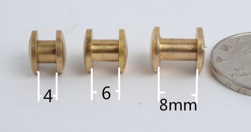 Винт ременной d=10 мм сферич. Латунь под серебро фото 2 Винт ременной d=10 мм сферич. Латунь под серебро фото 2