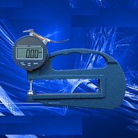 Толщиномер электронный 0-12,7 мм с плоской головкой арт.4  - купить для кожевенного хобби