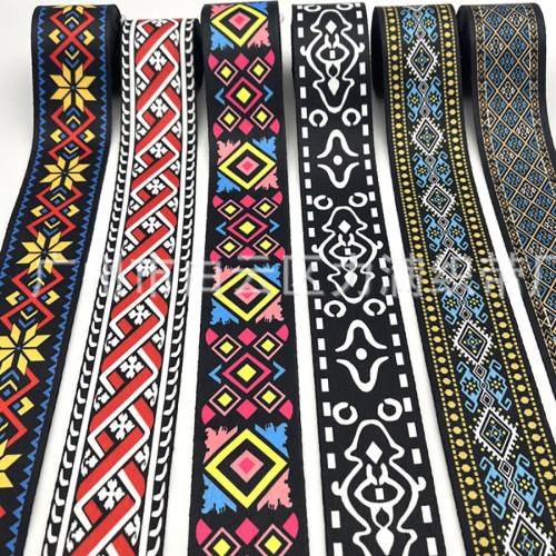 Лента ременная стропа 50 мм Ацтекские ромбы   - фото товара фото 4