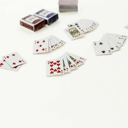 Карты игральные для кукольного дома Миниатюра 1:12  D KK-01 - фото товара фото 2