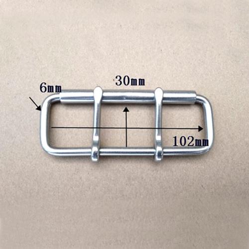 Пряжка 41-102 мм стальная с роликом два язычка W008A фото 9