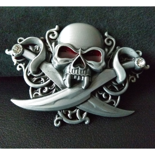 Пряжка для ремня декоративная Череп и кинжалы SK015  SK015 - фото товара фото 4