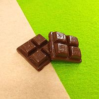 Плитка шоколада  25х25 мм для кукол Миниатюра 1:6  - купить для кожевенного хобби
