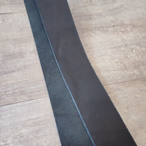 Заготовка для ремня хром. дубл. 35 мм толщ. 3,6 мм Черный  ZR RU-Black35 - фото товара фото 3