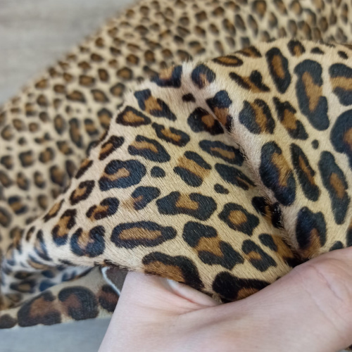 Кожа с ворсом 1,3-1,5 Леопард Италия фото 5