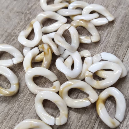 Звенья пластиковые 14х19 мм для цепочек  фото 2