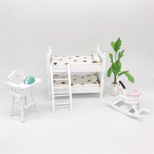 Кровать для кукол двухъярусная Белая фото 3