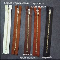 Молния металлическая №3 17 см зубья под серебро YKK Япония