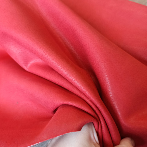 Кожа подкладочная (спилок свиной) Красный фото 3