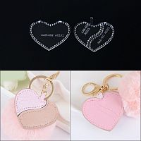 Шаблоны-лекала для брелка Сердечко AAB-402  - купить для кожевенного хобби