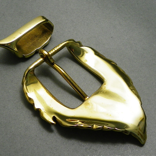 Пряжка для ремня со шлевкой декоративная 30 мм Лист  PR РК999 - фото товара фото 2