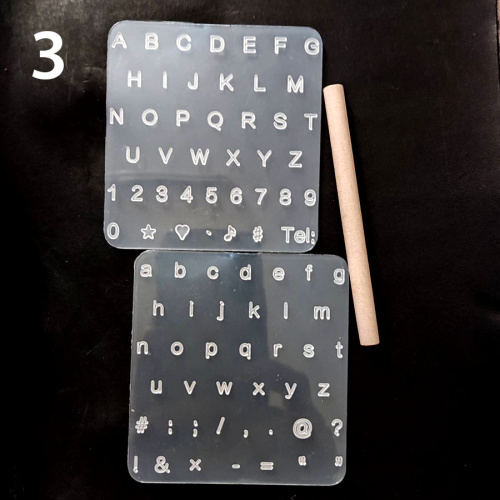 Клише для тиснения Латинский алфавит и цифры фото 8