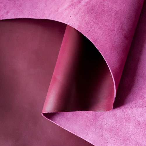 Кожа ШСК 2,1 мм пылевидная с покр. Бордо фото 4