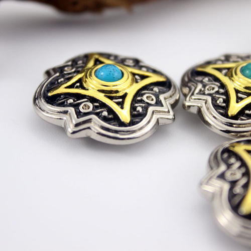 Кончо для кожаных изделий 27 мм Caibu с декоративными вставками фото 3 Кончо для кожаных изделий 27 мм Caibu с декоративными вставками фото 3