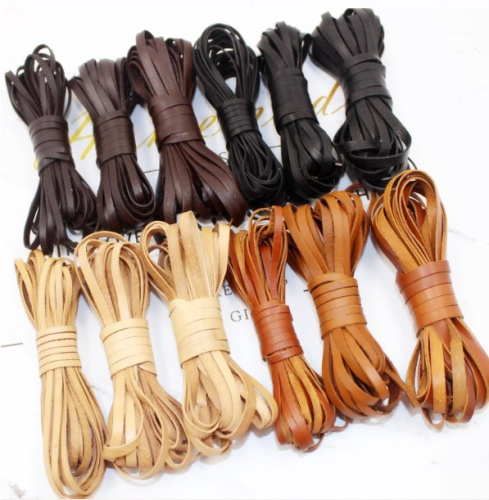 Шнур кожаный плоский 8х1 мм фото 10