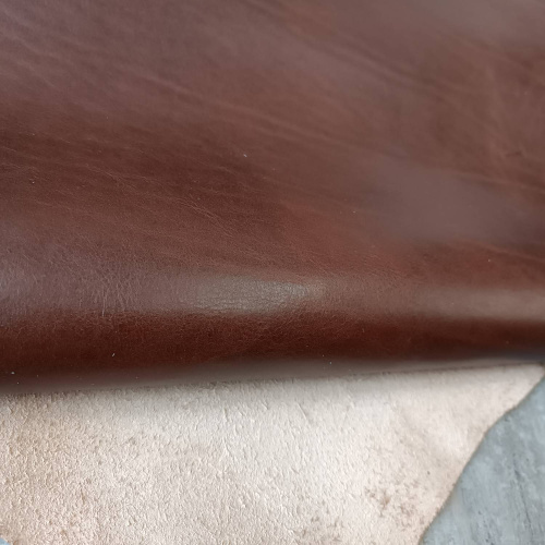 Кожа КРС раст. дуб. Puccini 1,2-1,4 мм Темный Коньяк фото 2