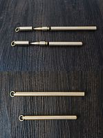 Корпус для ручки металлический с кольцом Латунь