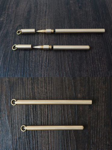 Корпус для ручки металлический с кольцом Латунь Корпус для ручки металлический с кольцом Латунь