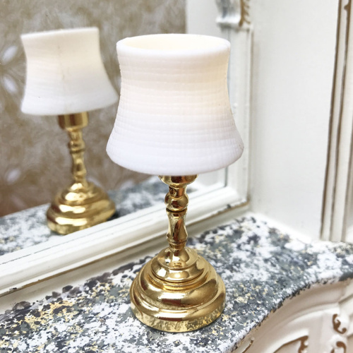 Настольная лампа плафон Белый вогнутый конус для кукол   - фото товара