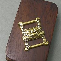 Коннектор (соединительный элемент) Снежный барс, Латунь  - купить для кожевенного хобби