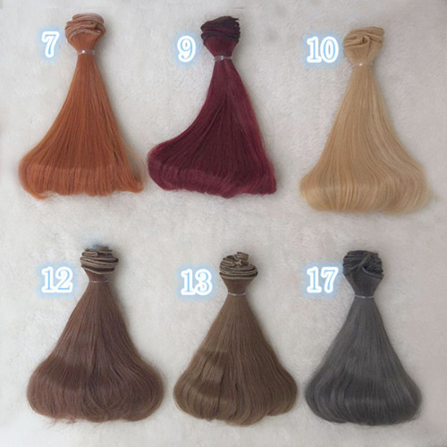 Трессы для кукол 15 см с Подвитыми кончиками BJD фото 2