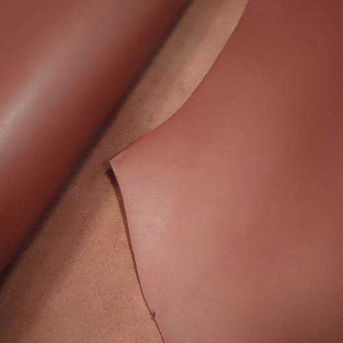 Кожа КРС 1,5 мм с покр. Кирпичный MASTROTTO Италия фото 2