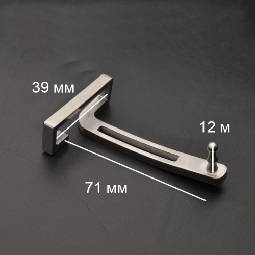 Пряжка 39 мм стальная Т-образная с шипом H1114 фото 2 Пряжка 39 мм стальная Т-образная с шипом H1114 фото 2