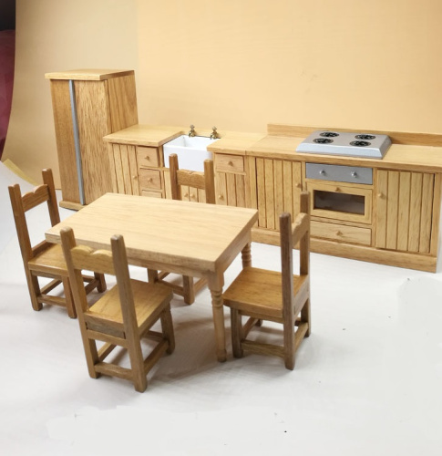 Кухня для кукол с холодильником Миниатюра 1:12 | Галерея фото | Pava.pro Кухня для кукол с холодильником Миниатюра 1:12 - фото товара