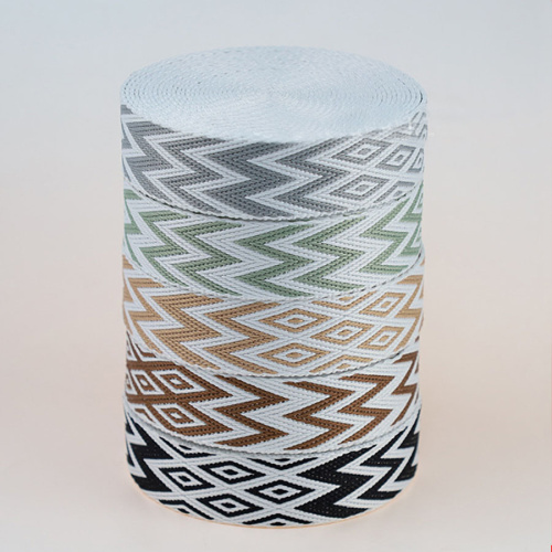 Лента ременная стропа 25 мм жаккард W-зигзаг фото 4