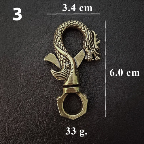 Карабин латунь Дракон фото 7