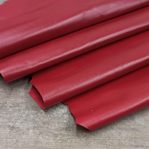 Кожа Овчина (шевро) 0,5-0,7 мм Красный Кожа Овчина (шевро) 0,5-0,7 мм Красный