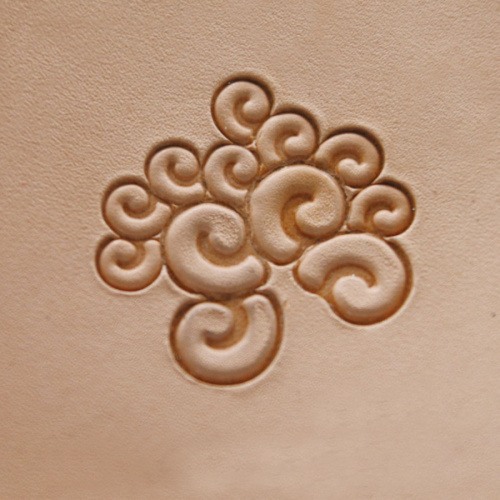 Штамп для тиснения по коже Завитки нерж. сталь фото 10