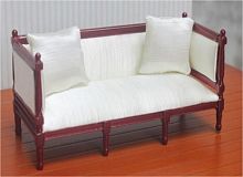 Миниатюра для кукол Диван с подушками шампань  - купить для кожевенного хобби