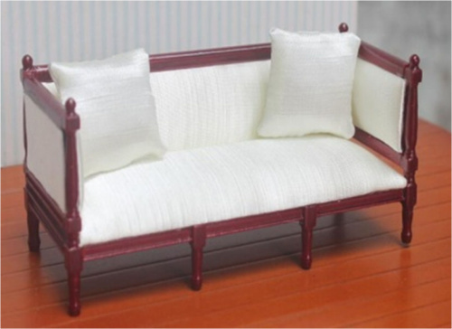 Миниатюра для кукол Диван с подушками шампань | Галерея фото | Pava.pro Миниатюра для кукол Диван с подушками шампань - фото товара