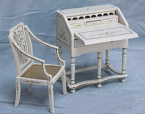 Миниатюра для кукол Бюро и стульчик Белый | Галерея фото | Pava.pro Миниатюра для кукол Бюро и стульчик Белый - фото товара