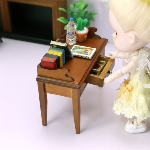 Стол для кукол письменный Орех Миниатюра 1:12   MF499-CN - фото товара фото 3