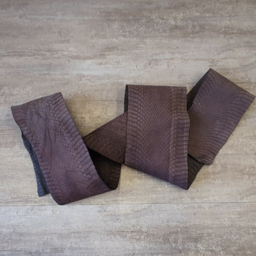 Кожа Питона 0,30 мм коричневый/бежевый фото 12