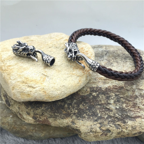 Замок 8 мм для круглых браслетов Сталь Дракон с крюком  BR-z39 - фото товара фото 5