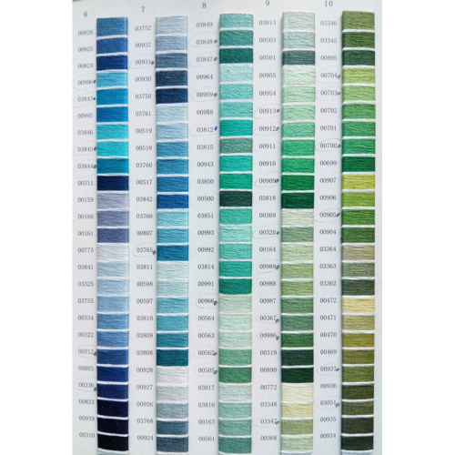 Нитки мулине 100% хлопок Сине-зеленая-серая гамма Нитки мулине 100% хлопок Сине-зеленая-серая гамма