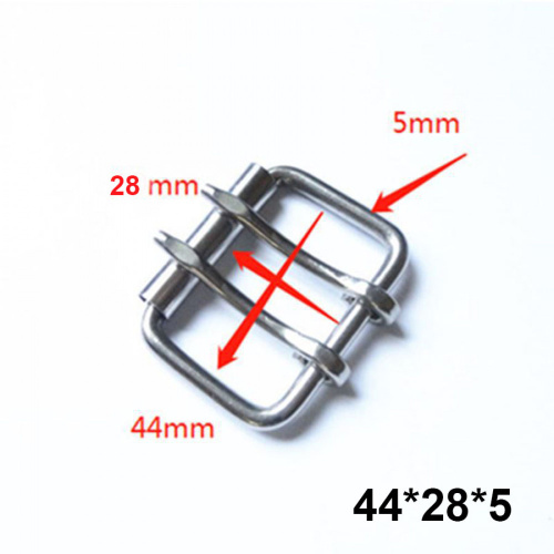 Пряжка 41-102 мм стальная с роликом два язычка W008A фото 4