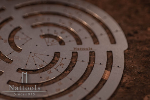 Шаблон малый Радиусы Nattools  T05 - фото товара фото 2